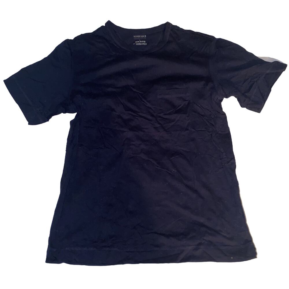 Schiesser Cool‎ T- Shirt Men Size Large Pocket Tee Top Blue